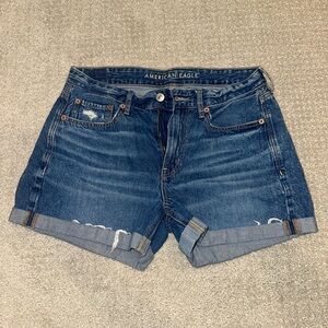 American Eagle Outfitters Women's Dark Blue Jean Shorts